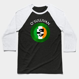 Irish Flag Shamrock Celtic Knot - O'Sullivan Baseball T-Shirt